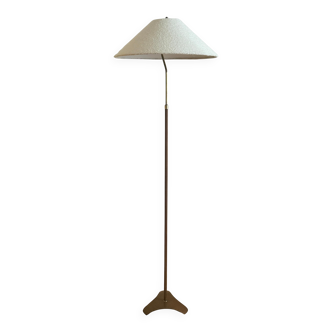 Teak and Brass Floor Lamp by Bergboms