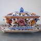 Tureen Gien on its model tray Peonies