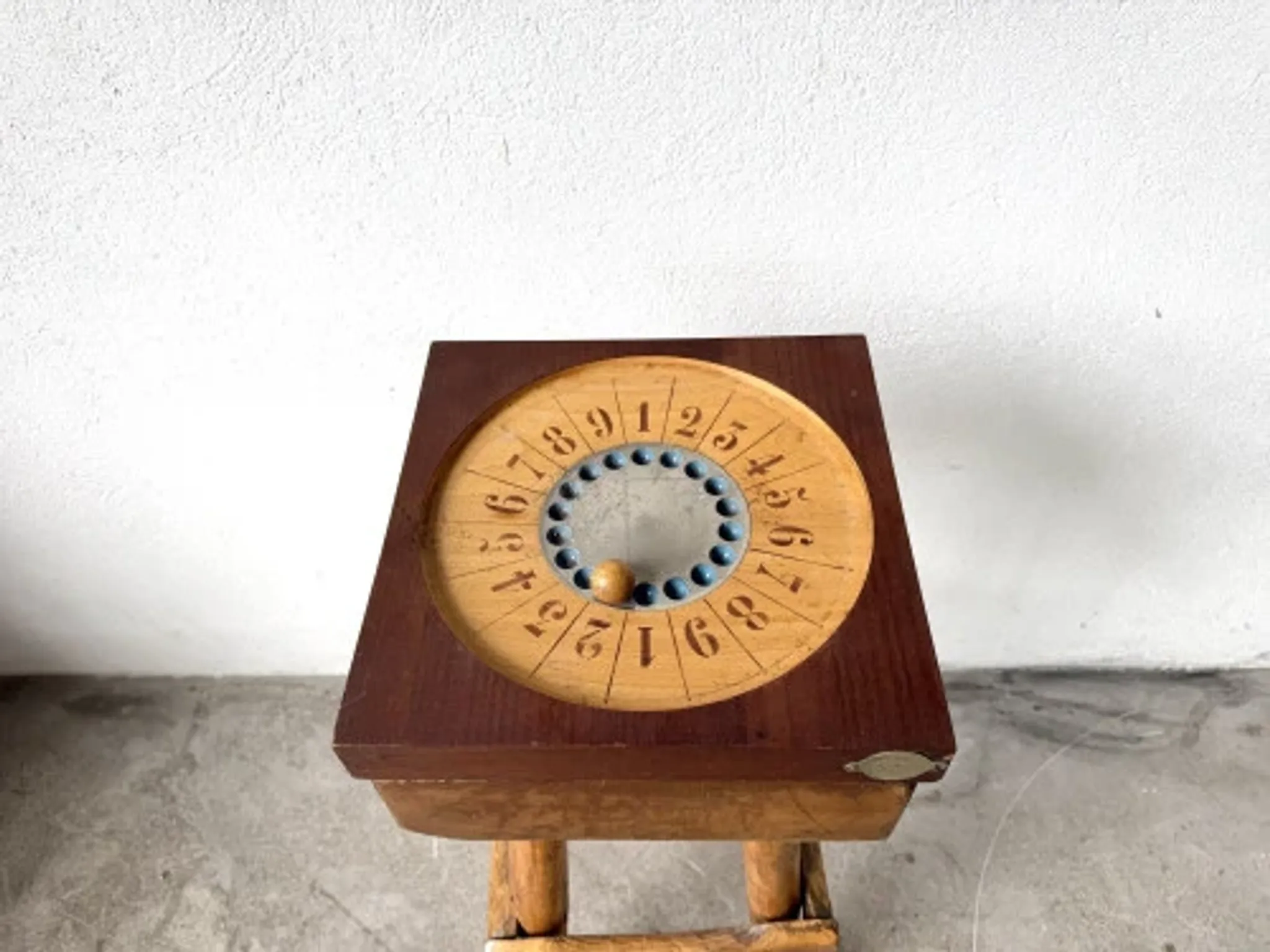 Wooden indoor boules game, 1950s