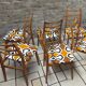 Set of 6 vintage Scandinavian chairs Bähre Mignon furniture 1960