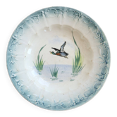 Vintage hollow plate Céranord Saint-Amand ironstone – Duck decoration