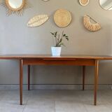 Vintage teak table with extensions