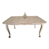 Renovated solid oak extendable table