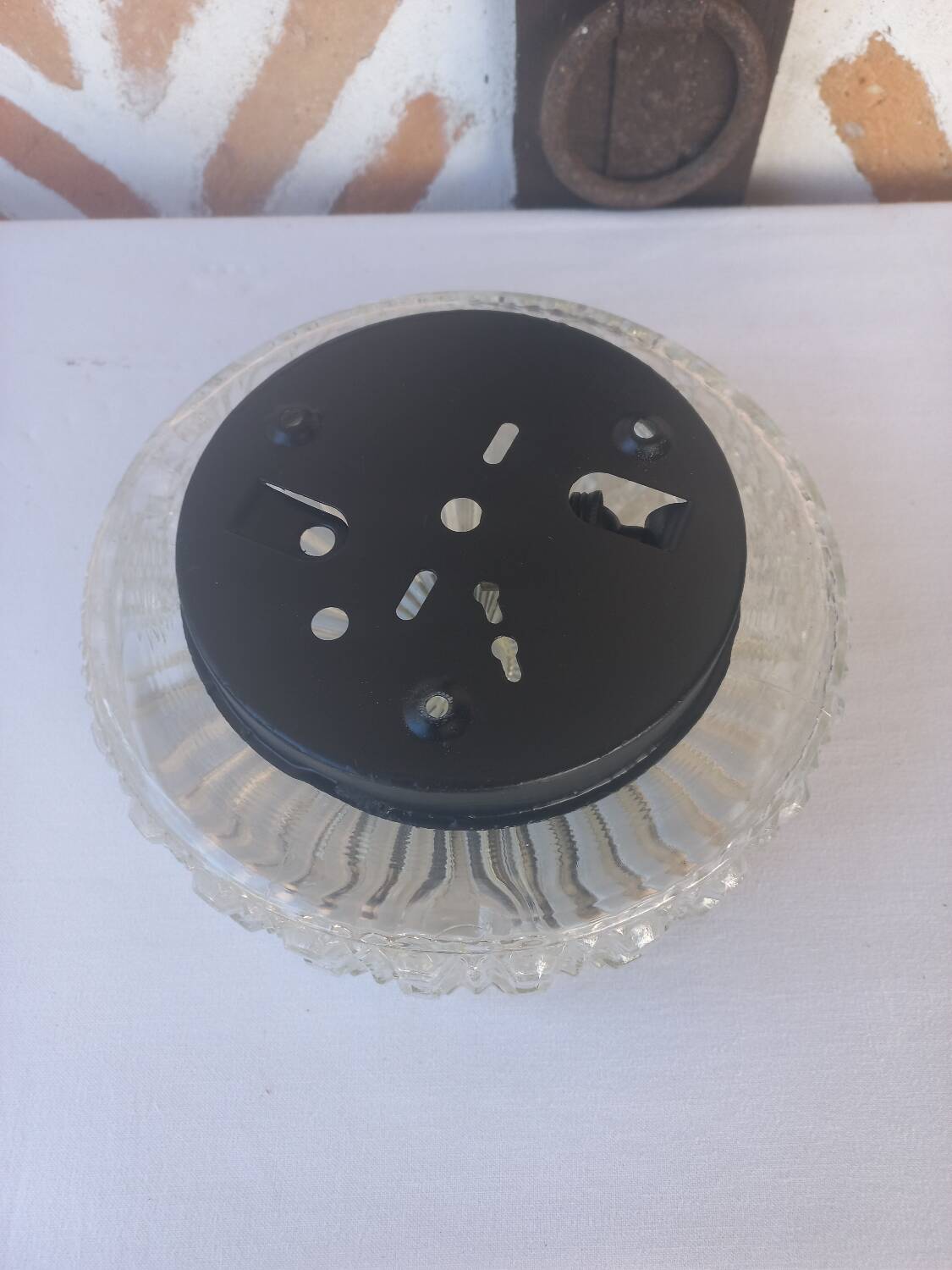 Vintage glass ceiling light