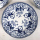 Creil & Montereau nineteenth series, Flora model. Ten flat plates