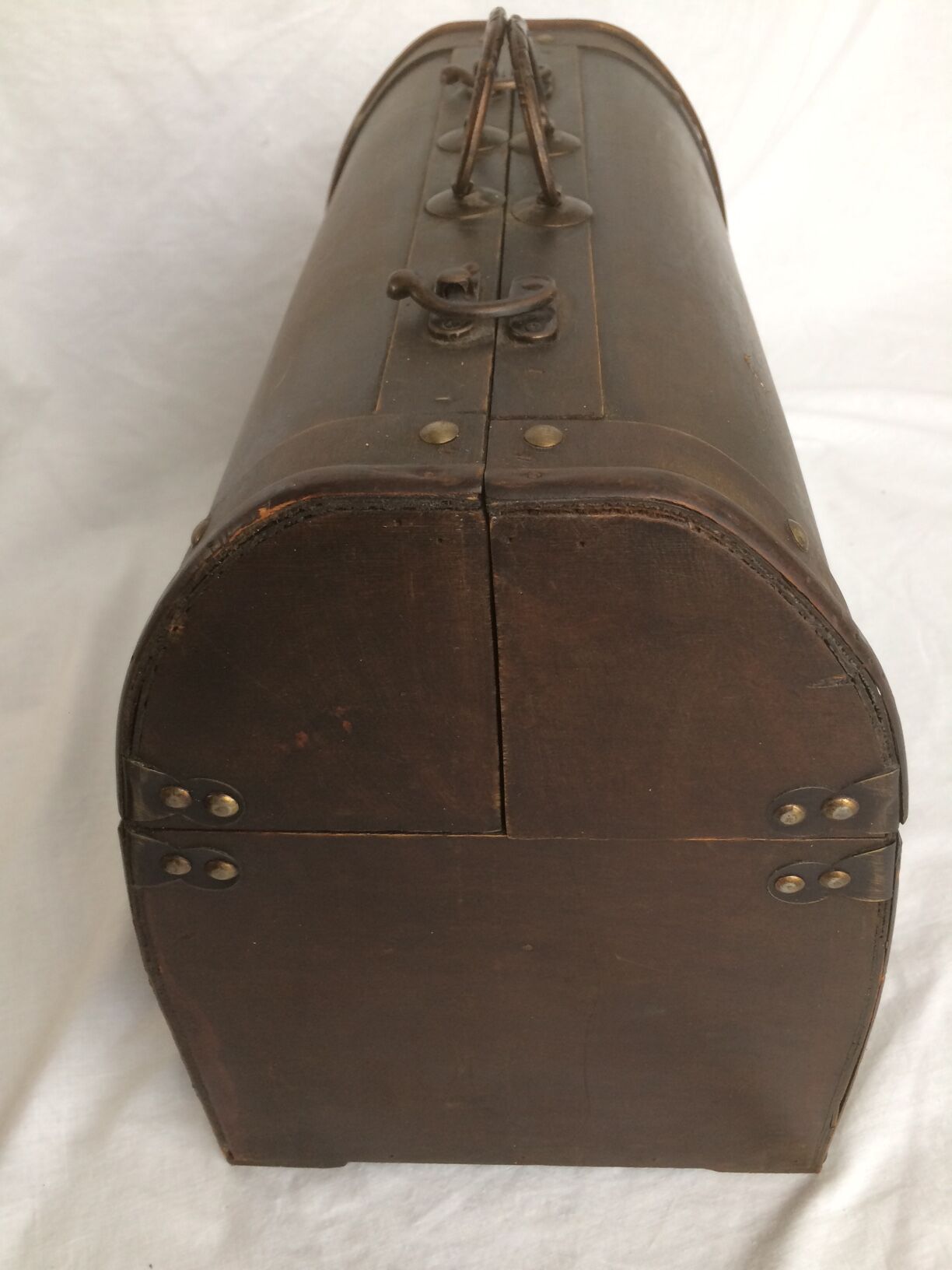 Old doctor wooden suitcase