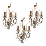 Large Crystal Sconces Set of 3