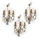 Large Crystal Sconces Set of 3
