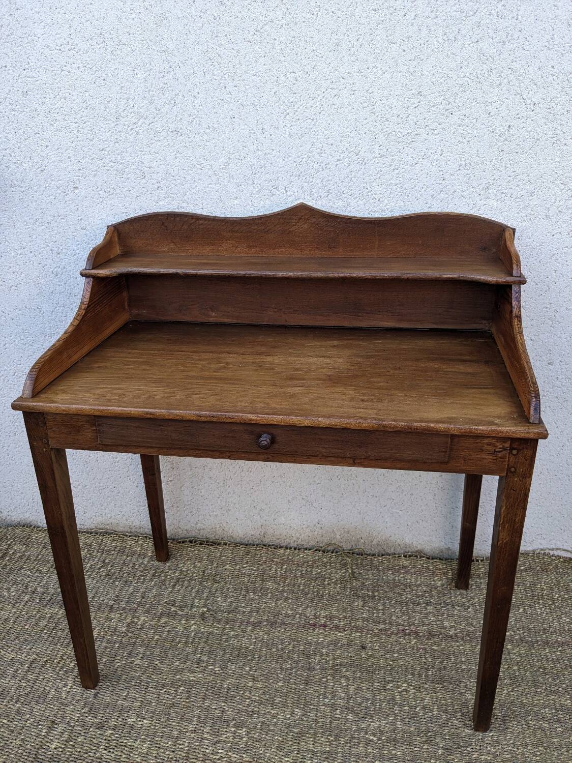 Rustic solid oak desk