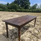 Table de ferme en noyer