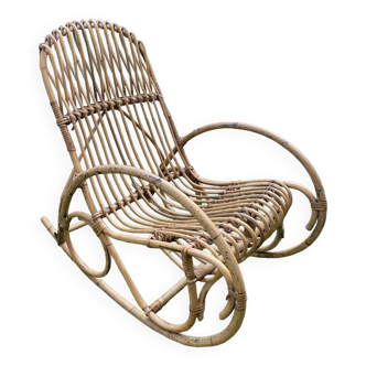 Rocking-chair rotin