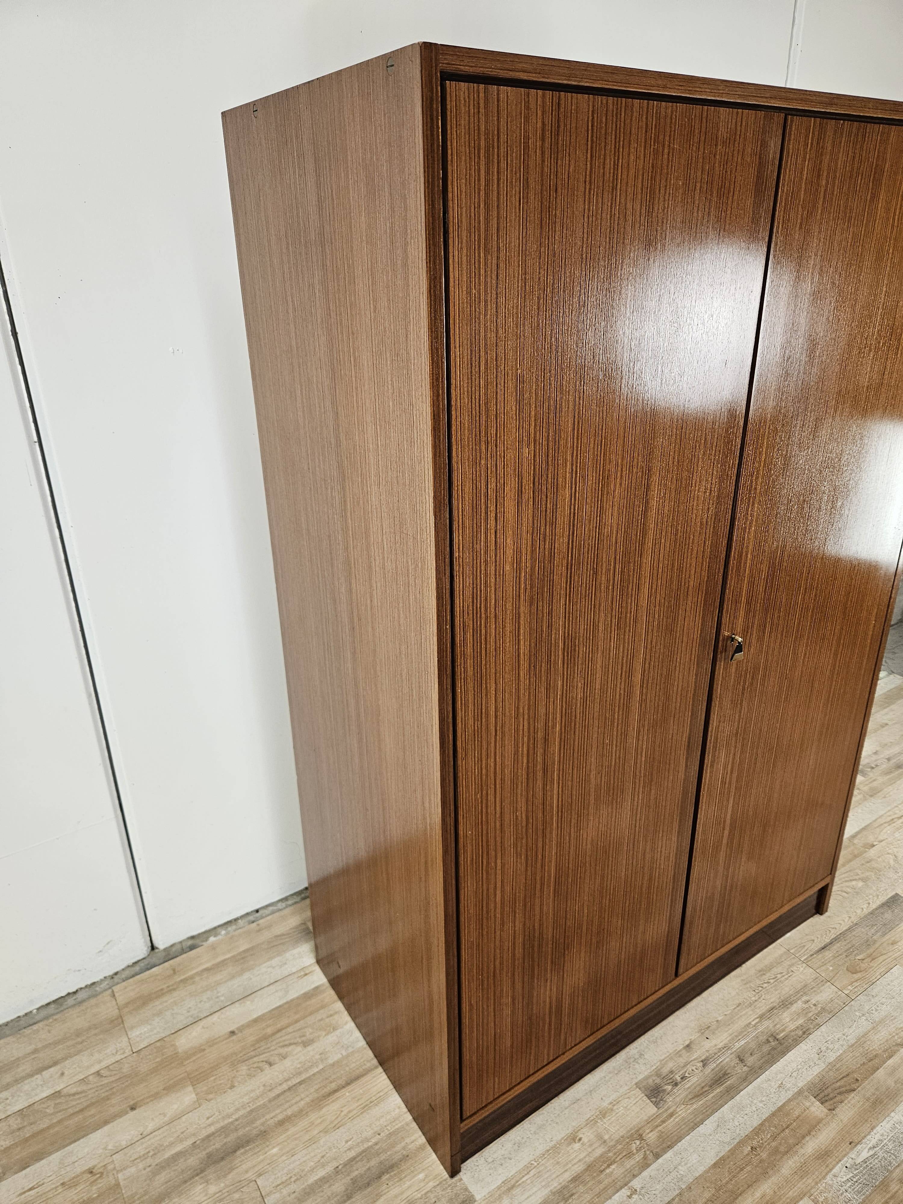 Vintage 1960s two-door wardrobe