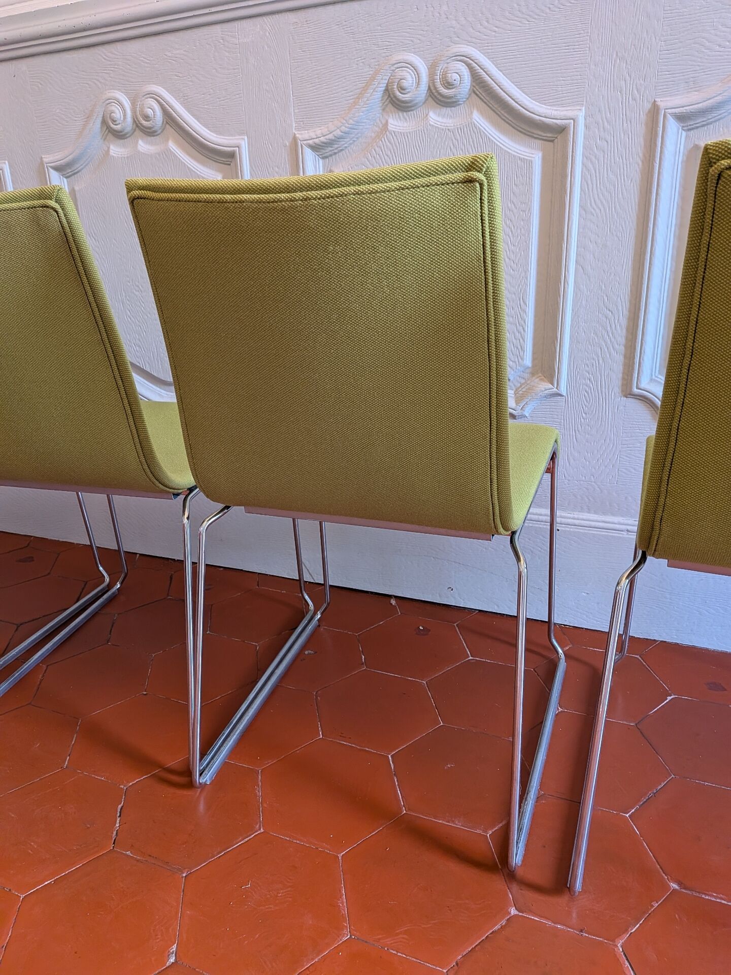 Set of 4 designer chairs by Franzolini for Crassevig