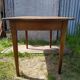 Old Farm Table - Wood Drawer Feet Compas Handle Vintage Porcelain