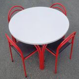 Vintage table and 6 chairs set
