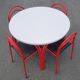 Vintage table and 6 chairs set
