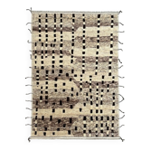 Tapis moderne berbère marocain Beni Ourain. 100 % laine. Options personnalisées disponibles.