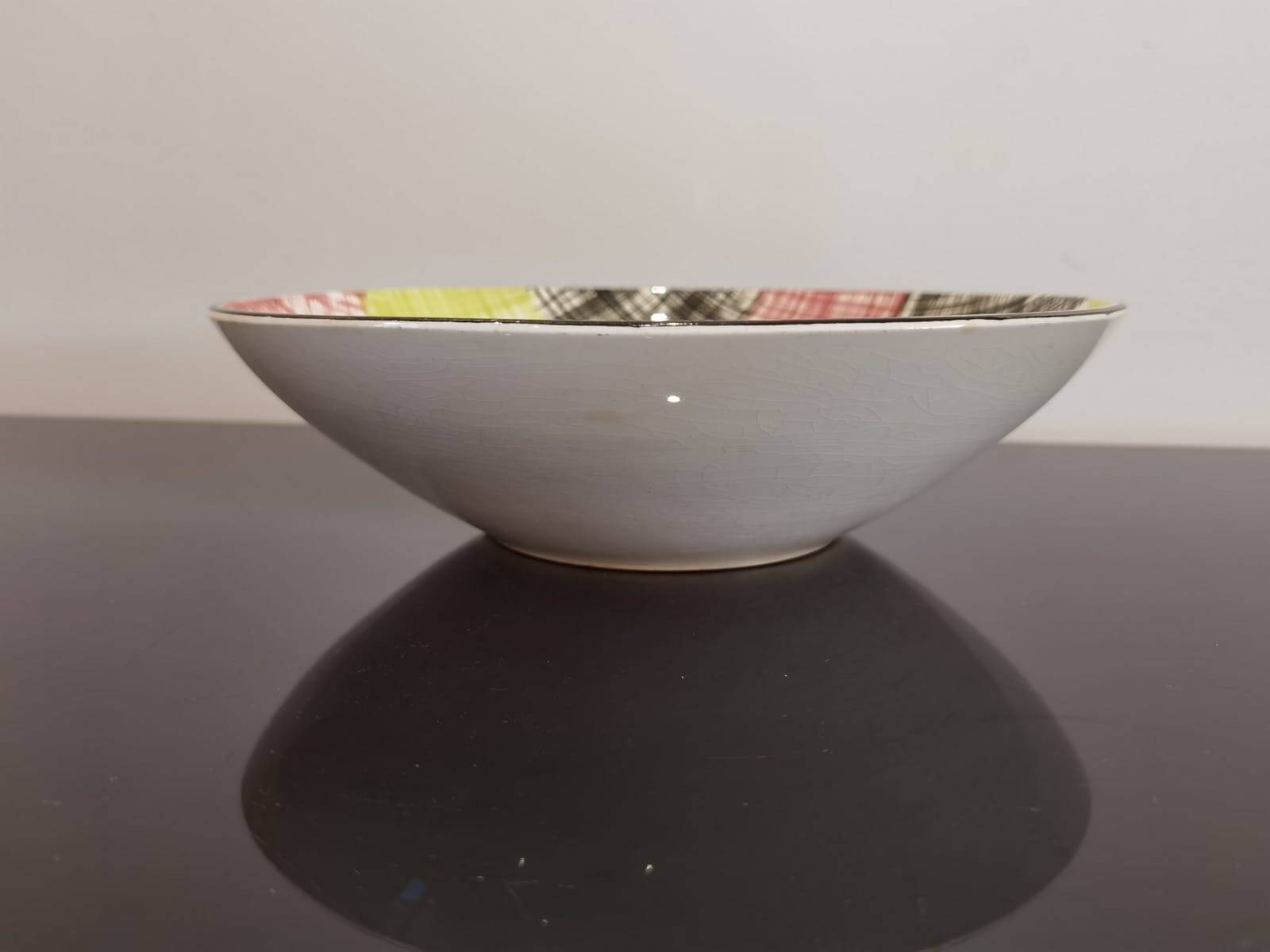 Sarreguemines promocolor France vintage hollow dish