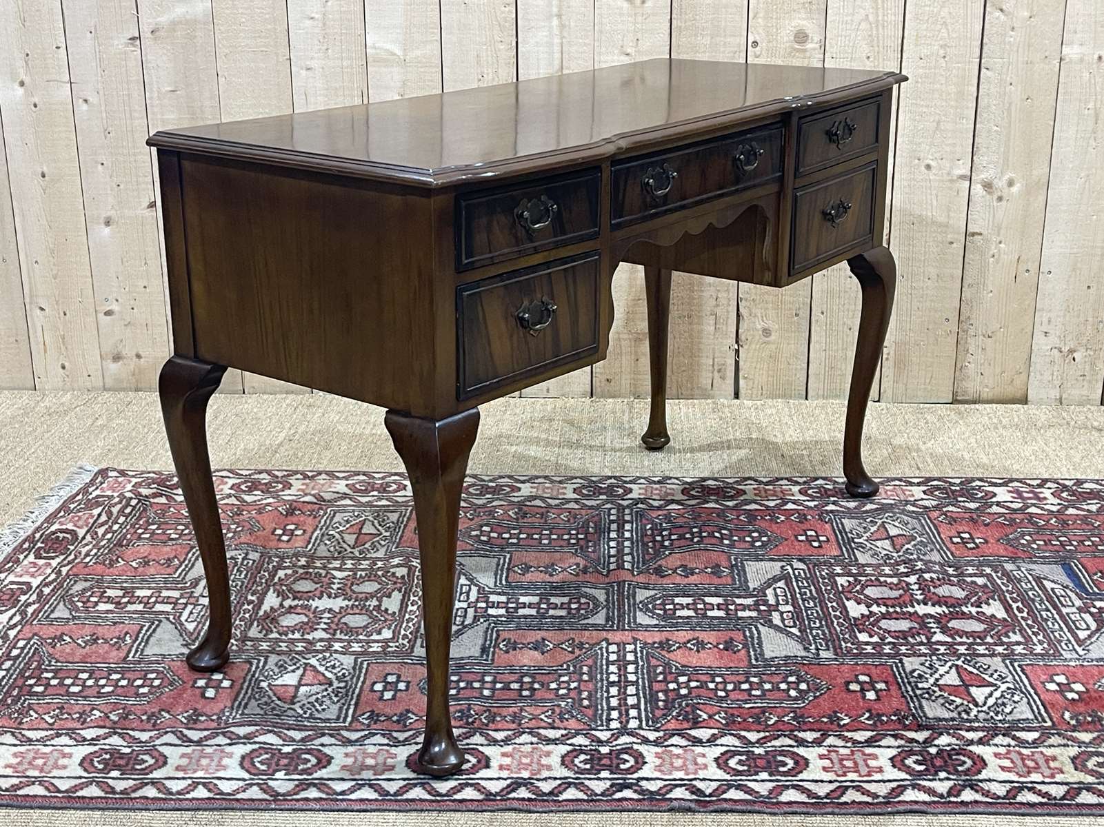 English chippendale desk in walnut from the 1950s
