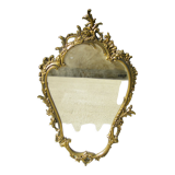 Miroir vintage en bronze doré