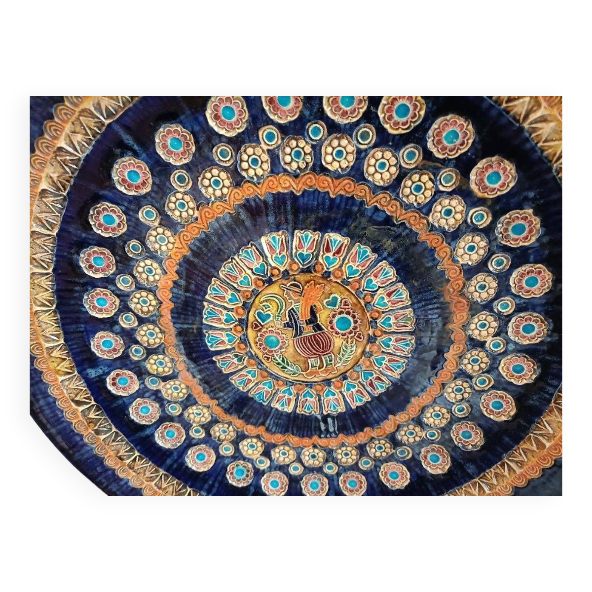 JC Taburet Quimper ceramic dish