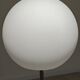 Modernist floor lamp in teak, chrome metal, opaline, Czechoslovakia 60s