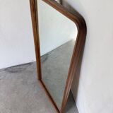 Miroir scandinave en teck massif 1970