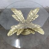 Regency coffee table with faceted glass top