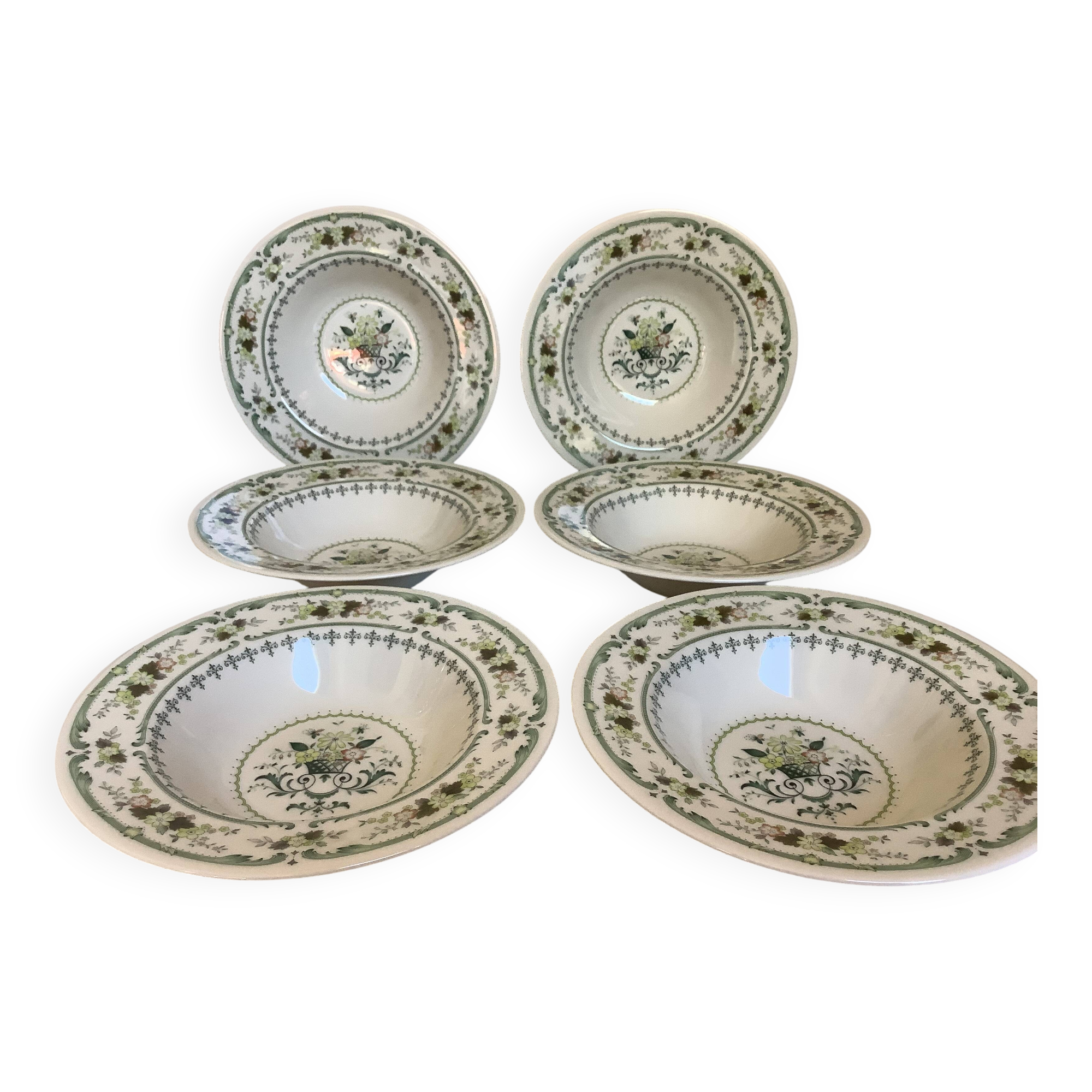 Six Royal Doulton Provençal soup plates
