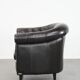 Luxury dark cowhide Chesterfield club armchair in English style