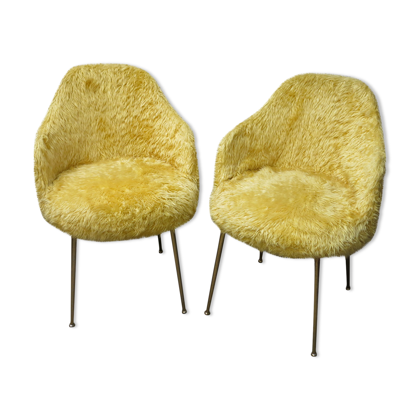 Pair of moumoute armchairs