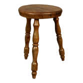 Walnut tripod stool
