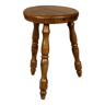 Tabouret tripode en noyer