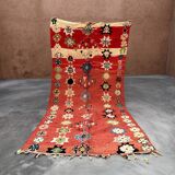 Moroccan carpet boujad orange - 173 x 350 cm