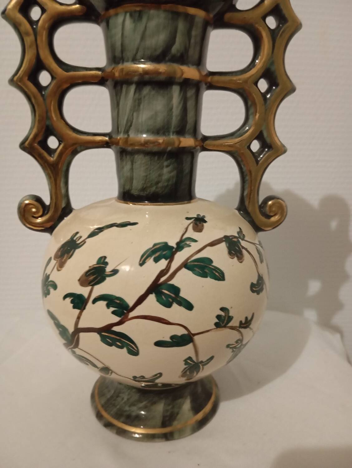 Vase porcelaine Belge Henri Béquet