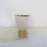Vase in granite and gilded glass.