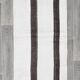Short White Brown Turkish Kilim Runner Rug, 75x174Cm