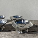 6 coupelles en inox 1970