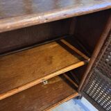 Rattan shelf