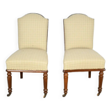 Pair of Cuban Mahogany Chairs, Restoration Period – Early 19th Century