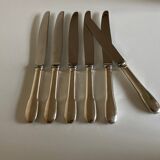 Set of 6 Cluny Vieux Paris knives Christofle