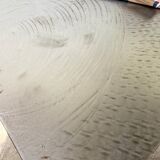 Handcrafted metal coffee table from the 1970s