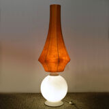 Esperia large lamp in glass and cocoon, 1960s