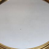 2 Vintage Mirrored and Gold Aluminum Serving Trays