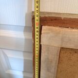 Old Oil Painting Canvas Garden Tree Flowers Rose Countryside Landscape