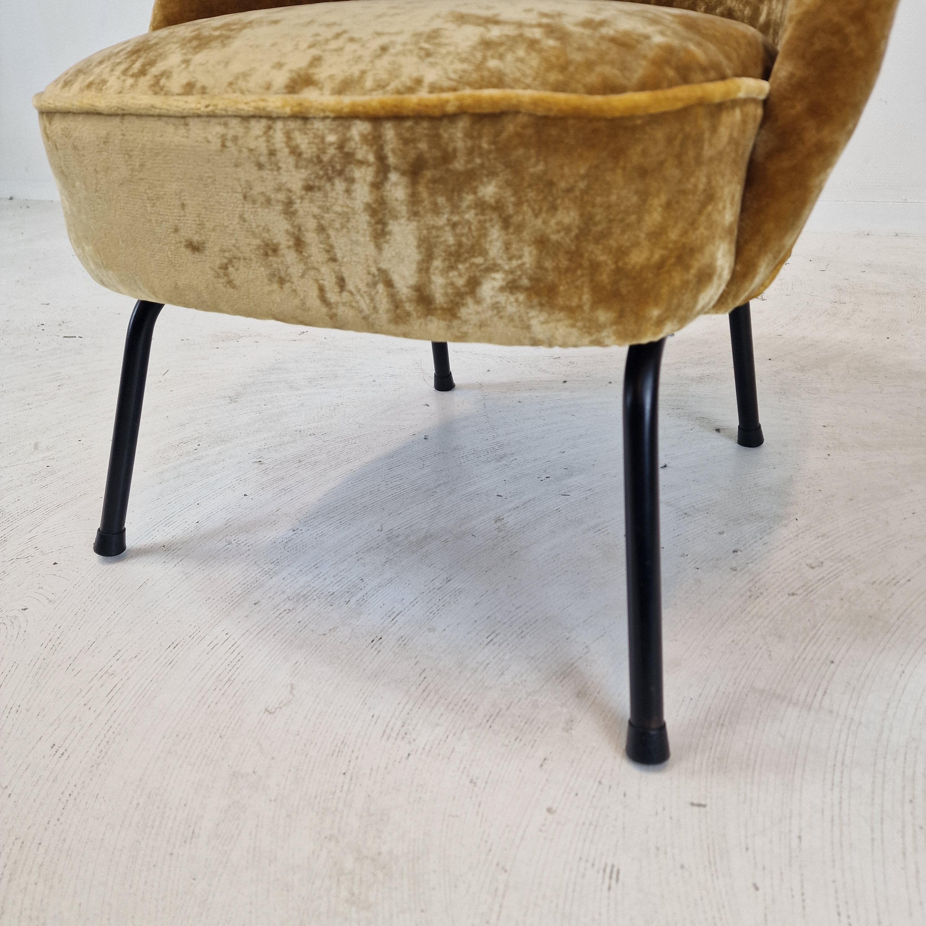 Mid Century Dutch Cocktail or Side Chair, 1970s