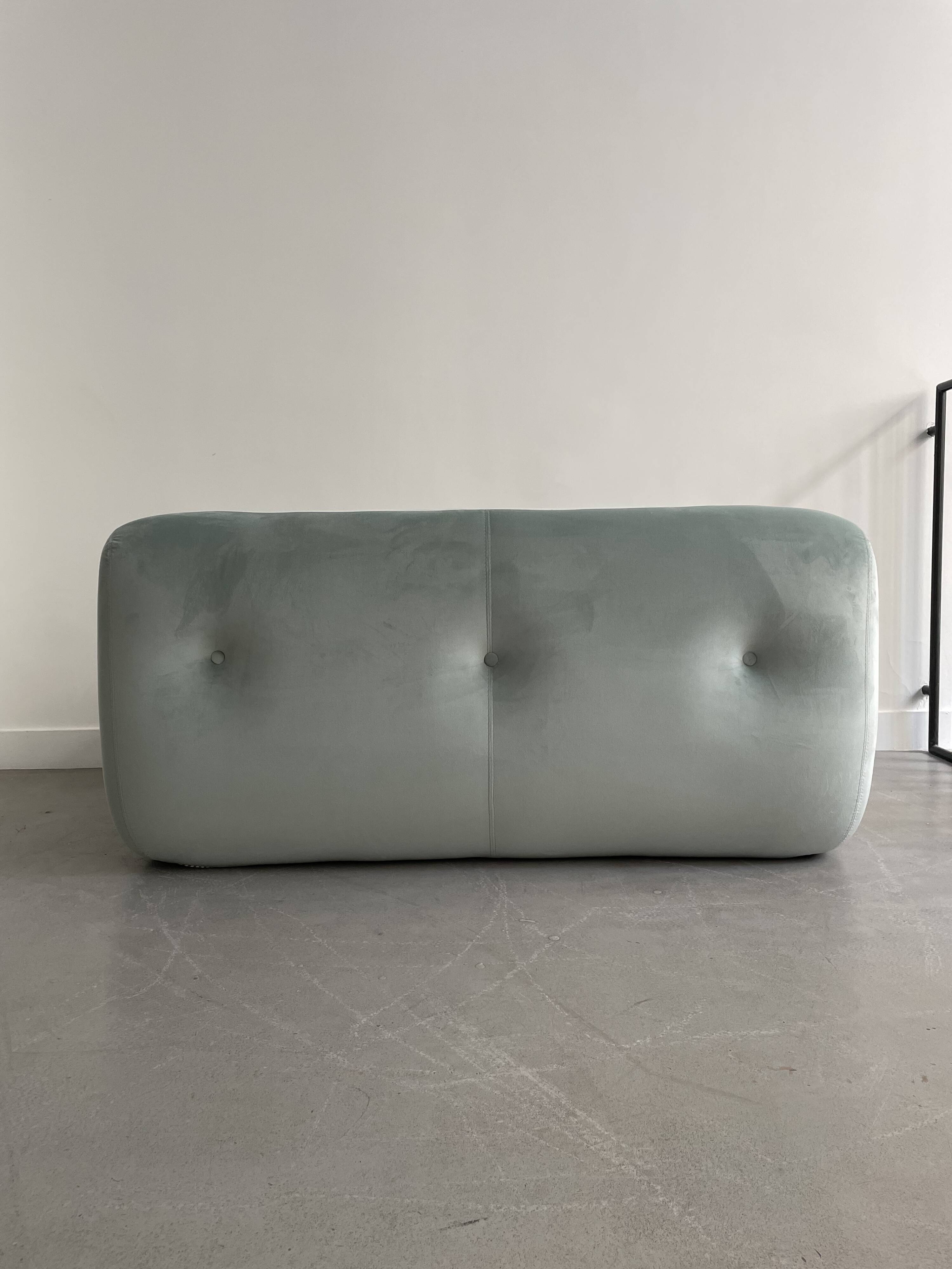 Kali green 2-seater sofa by Michel Ducaroy for Ligne Roset