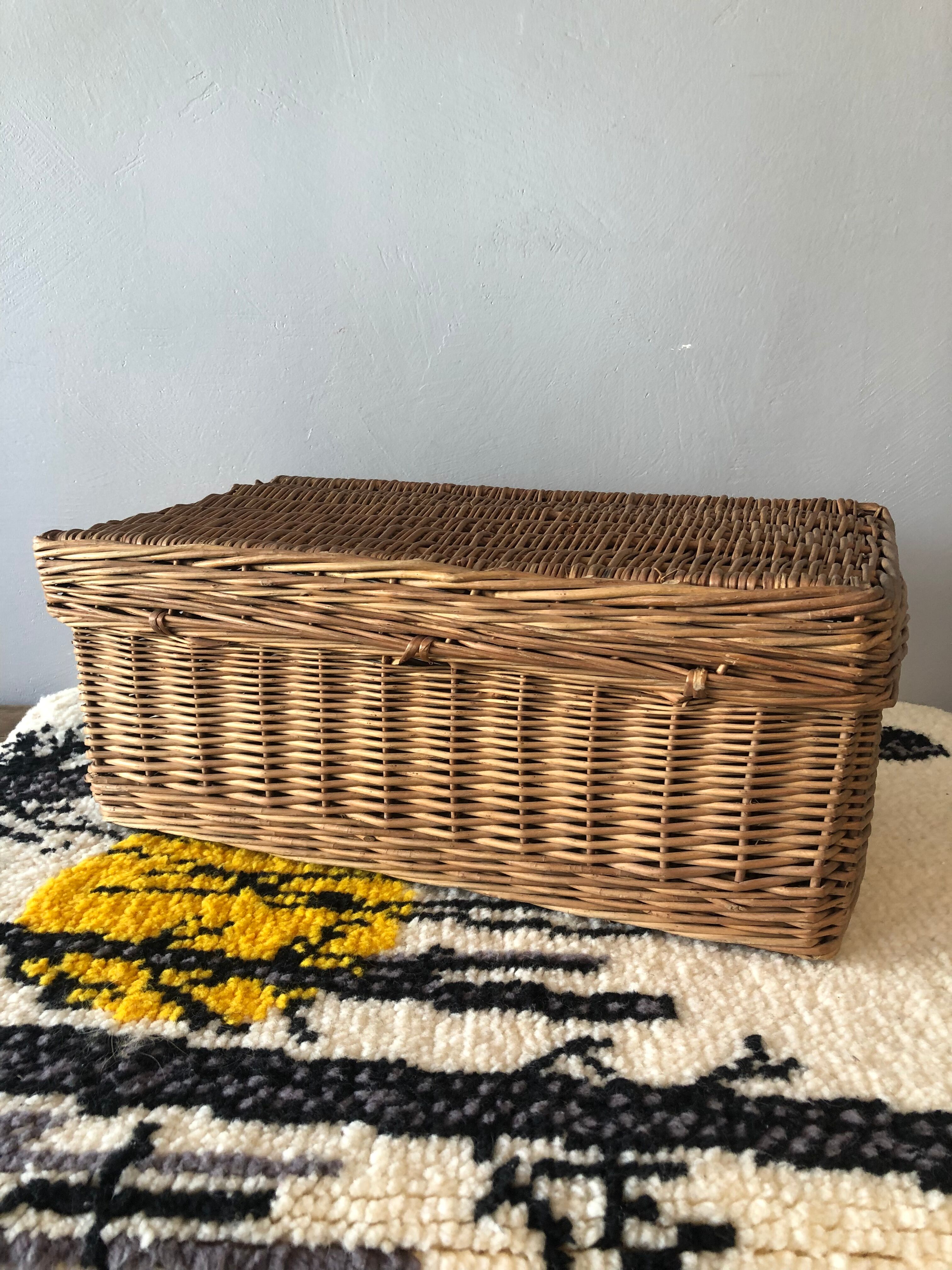 Trunk in ancient rattan