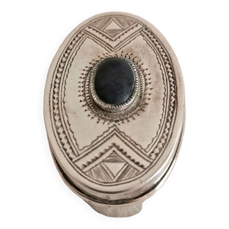 Old Berber silver pill box.