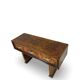 Italian burl walnut art deco console table, 1930s.